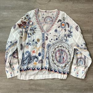 Embroidered Zara Top